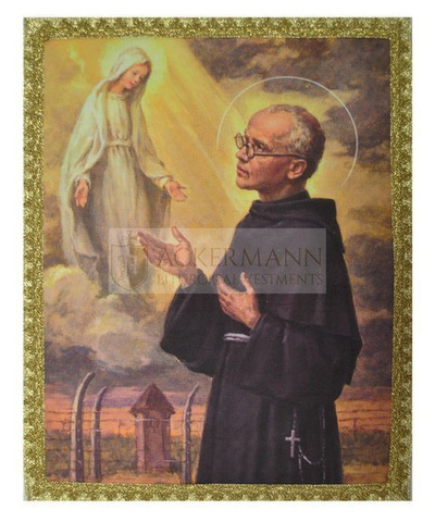 Immagine sul tessuto "St. Maximilian Kolbe"